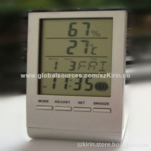 Digital display clock, temperature humidity/second/minute/hour/week/date/month/year display